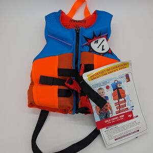 Hyperlite Kids Life Vest Blue and Orange